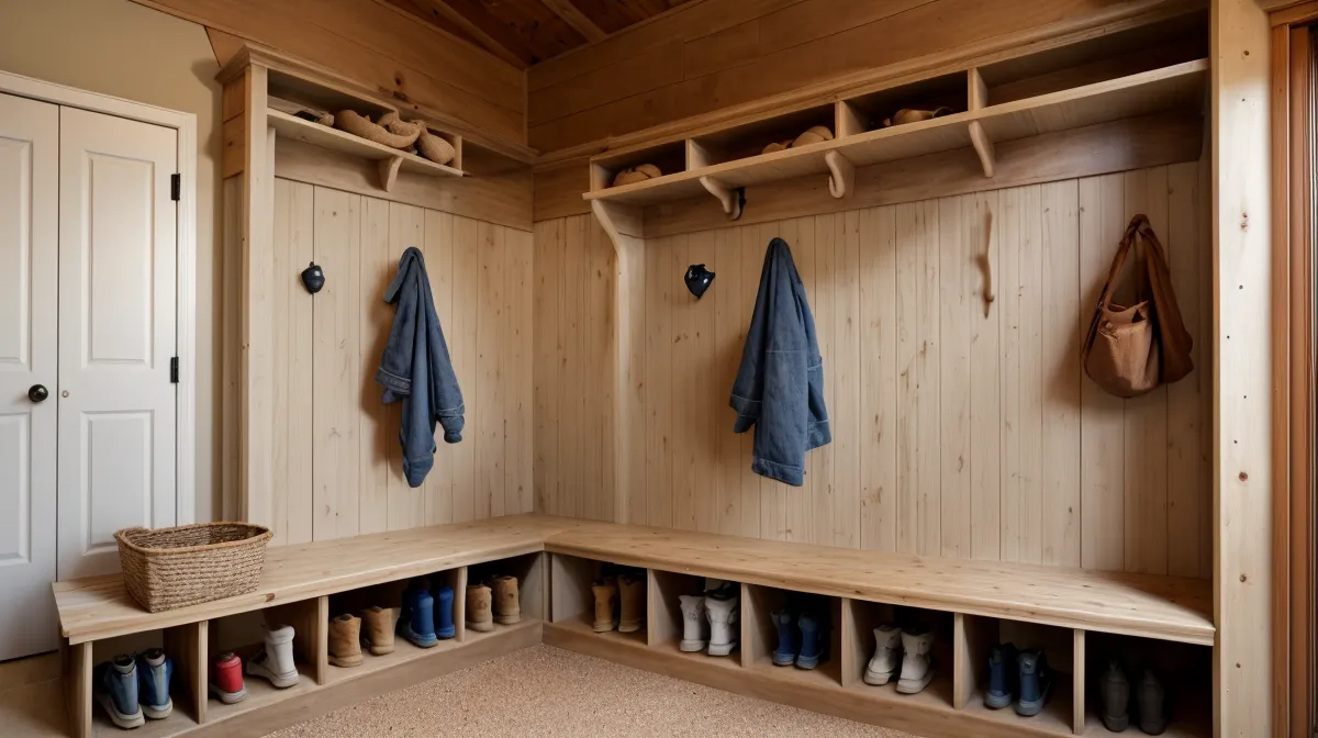 Building a Sturdy Mudroom Bench with Storage for Busy Entryways