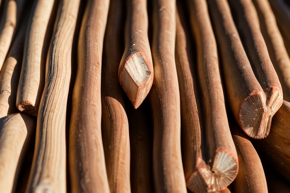 Close-up comparison of clear FAS grade wood grain versus common grade wood with knots.